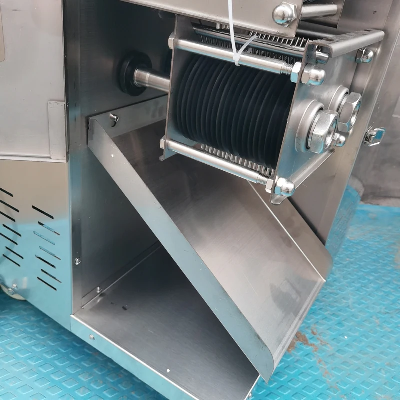 Electric Restaurant Use Food Chicken Breast Fresh Beef Pork Meat   Slicer Slicing Strip Shredded Cutter Cutting Machine