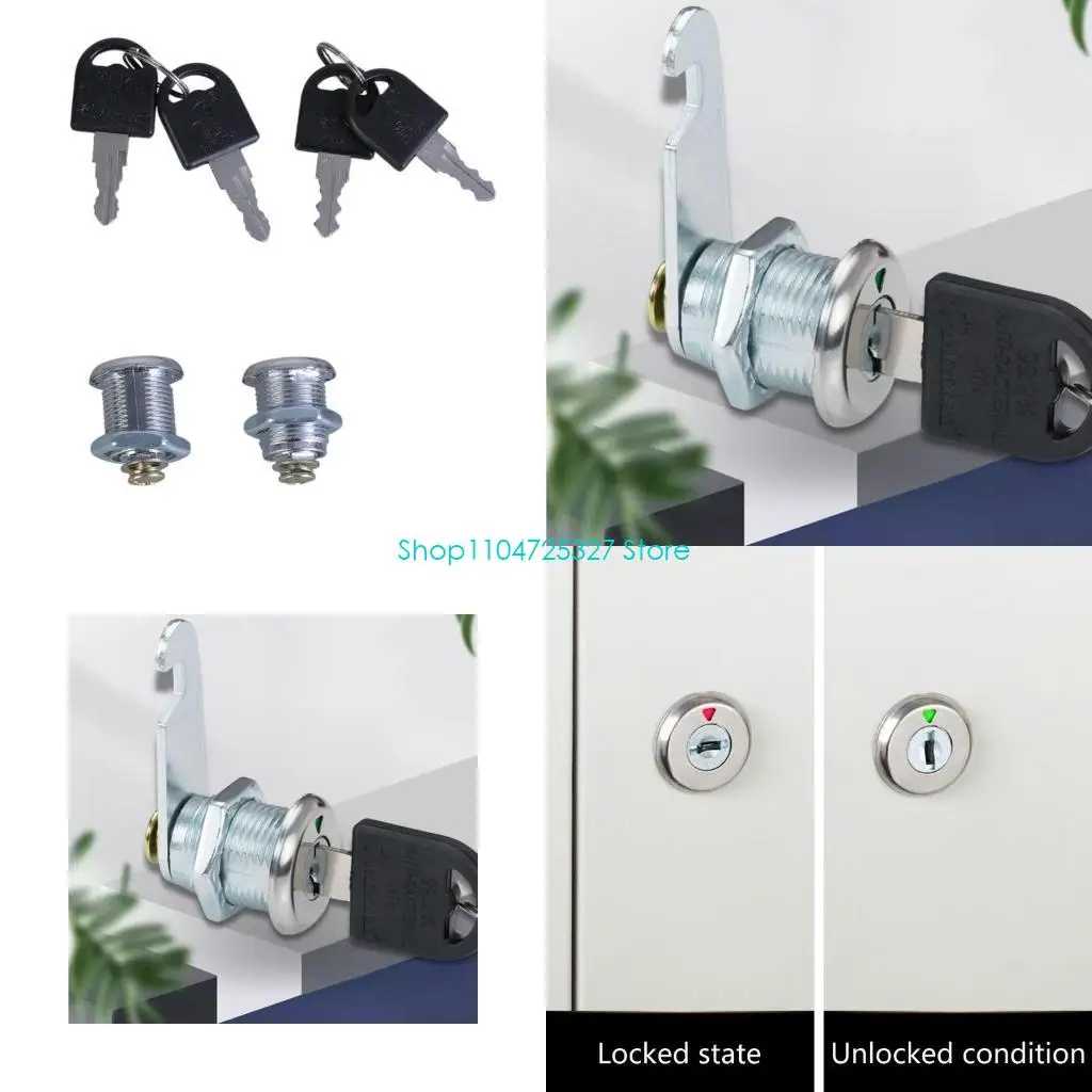 

D8KF 2set Cabinet Lock with Cupboard Lock Furniture Hardware for Wardrobe Locker