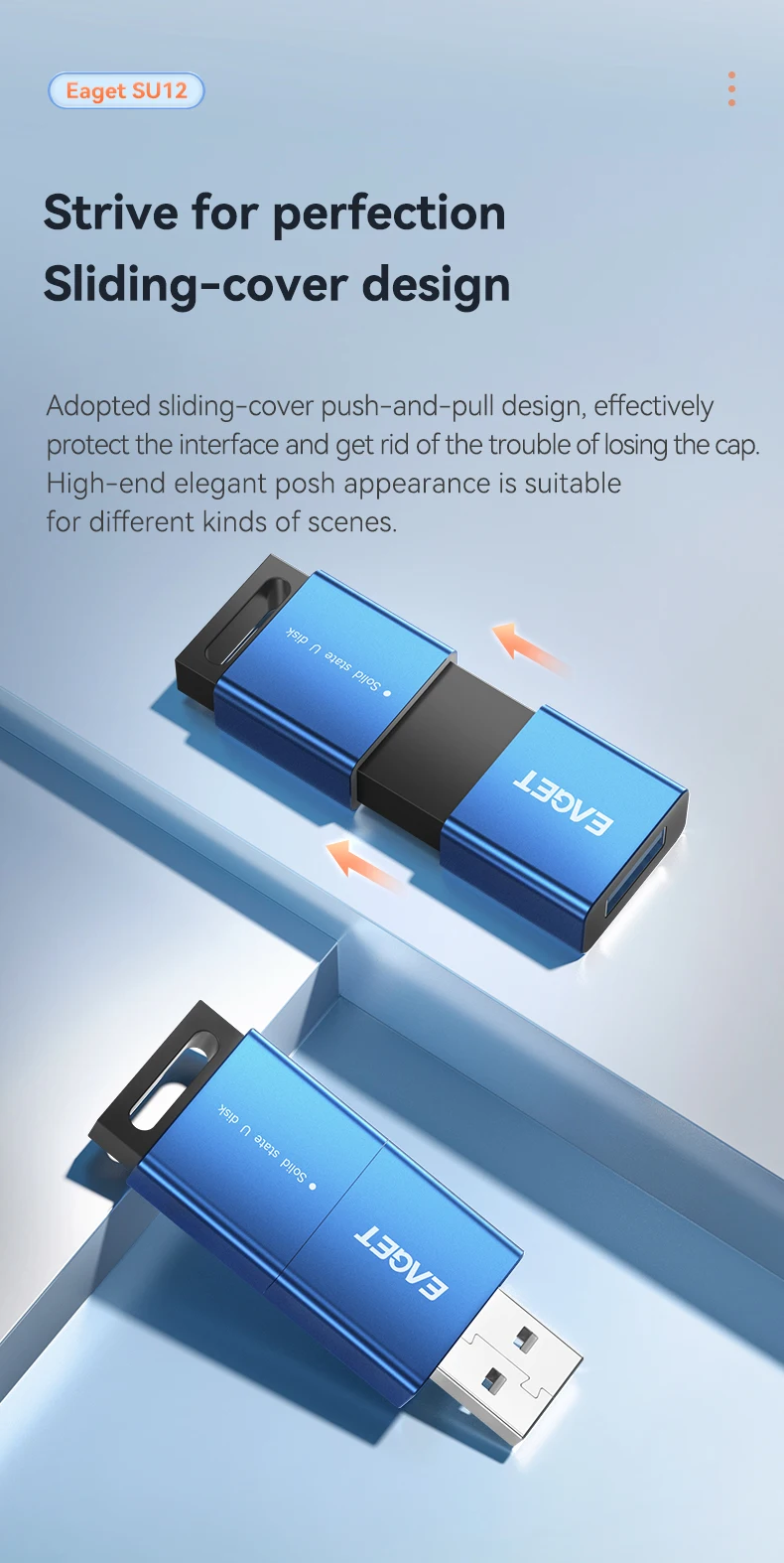 Eaget SU12 USB3.2 Gen2フラッシュドライブ1テラバイト512ギガバイト256ギガバイト128ギガバイトペンドライブwaterbestendigペンドライブメモリスティックusb無償winkele