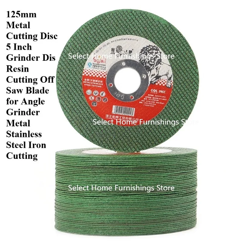 

Suitable for 125mm Metal Cutting Disc, 5-inch Angle Grinder, Stainless Steel Iron Cutting, Resin Cutting Saw Blade