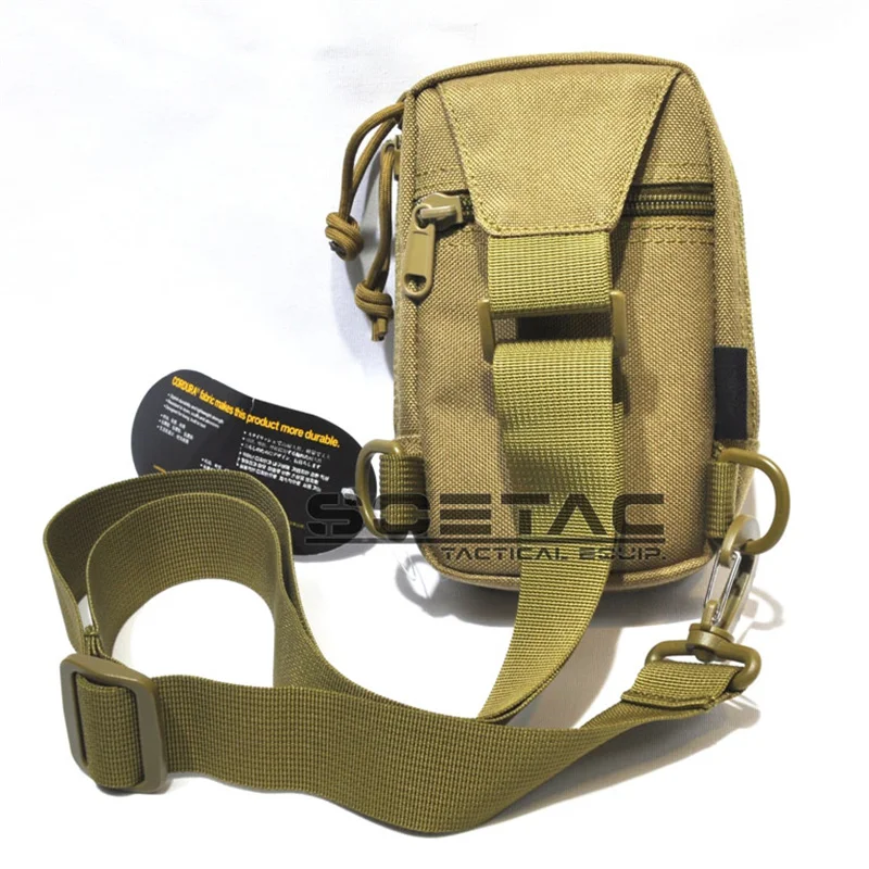 SOETAC 600D Nylon Chest Bag Outdoor Sports Crossbody Bags Camouflage Multifunction Tactical Waist Pack Hunting Accessories