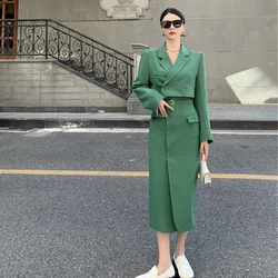 Ladies Suit Skirt 2-piece Set-short Small Suit Jacket + Elegant Long Skirt 2022 Spring New High-quality Temperament Suit Skirt