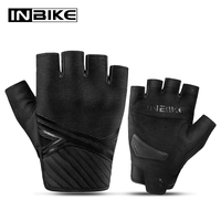 INBIKE Motorcycle Gloves Men Half Finger Touchscreen with TPR Palm Pad Hard Knuckles Gloves for Motorbike Motorcyclist Cycling