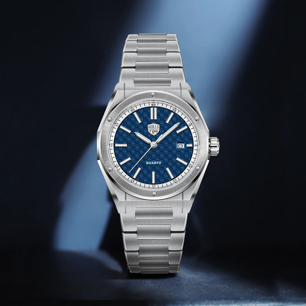 

RollsTimi Men's Watches 2026 Top Luxury Watch For Men Quartz Man Waterproof Sports AR Sapphire Luminous Stainless Steel Clock Gift