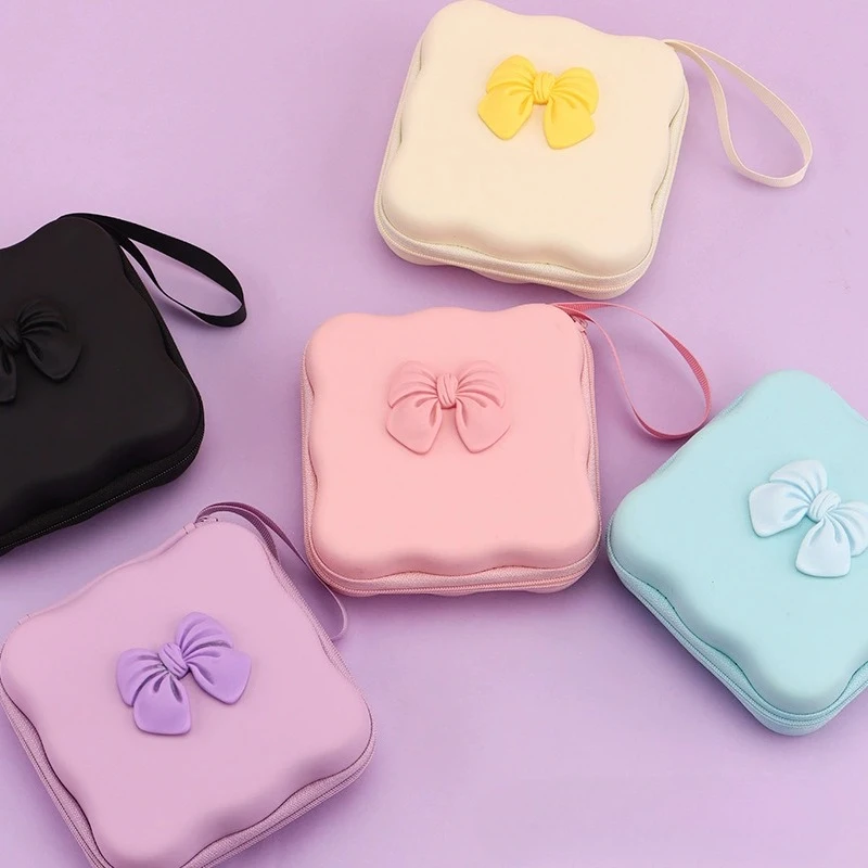 Cute Girls Earphone Coin Organizer Bag Travel Cable Storage Case| Earphone USB Drive Electronic Accessories Pouch Carry Case