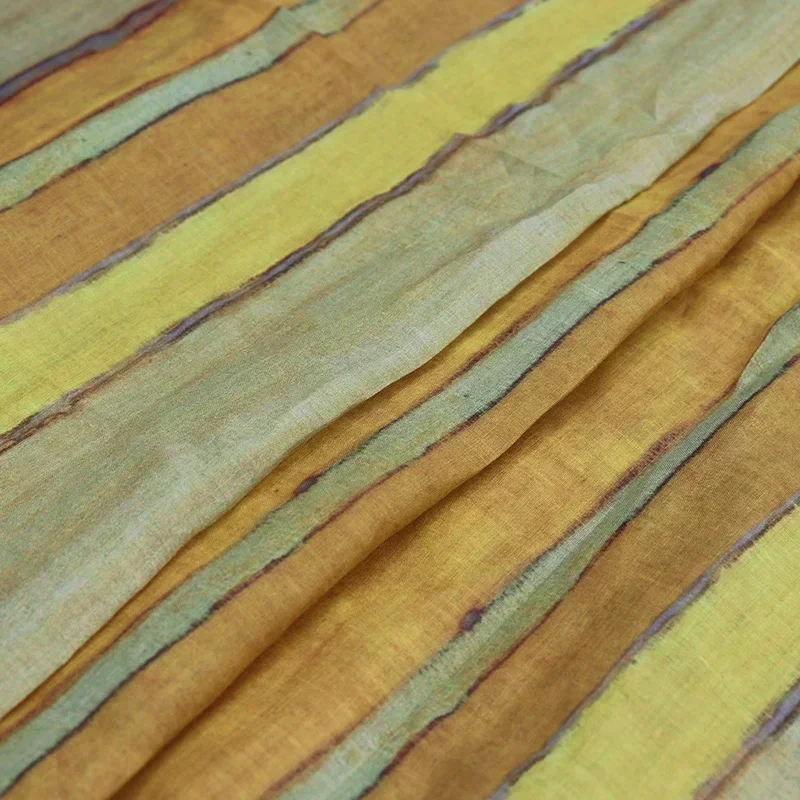 

100% Sewing Material Ramie Fabric With Rice Pure for Summer Weave DIY Handmade Texture-stiff&durable Dresses Projects Choice