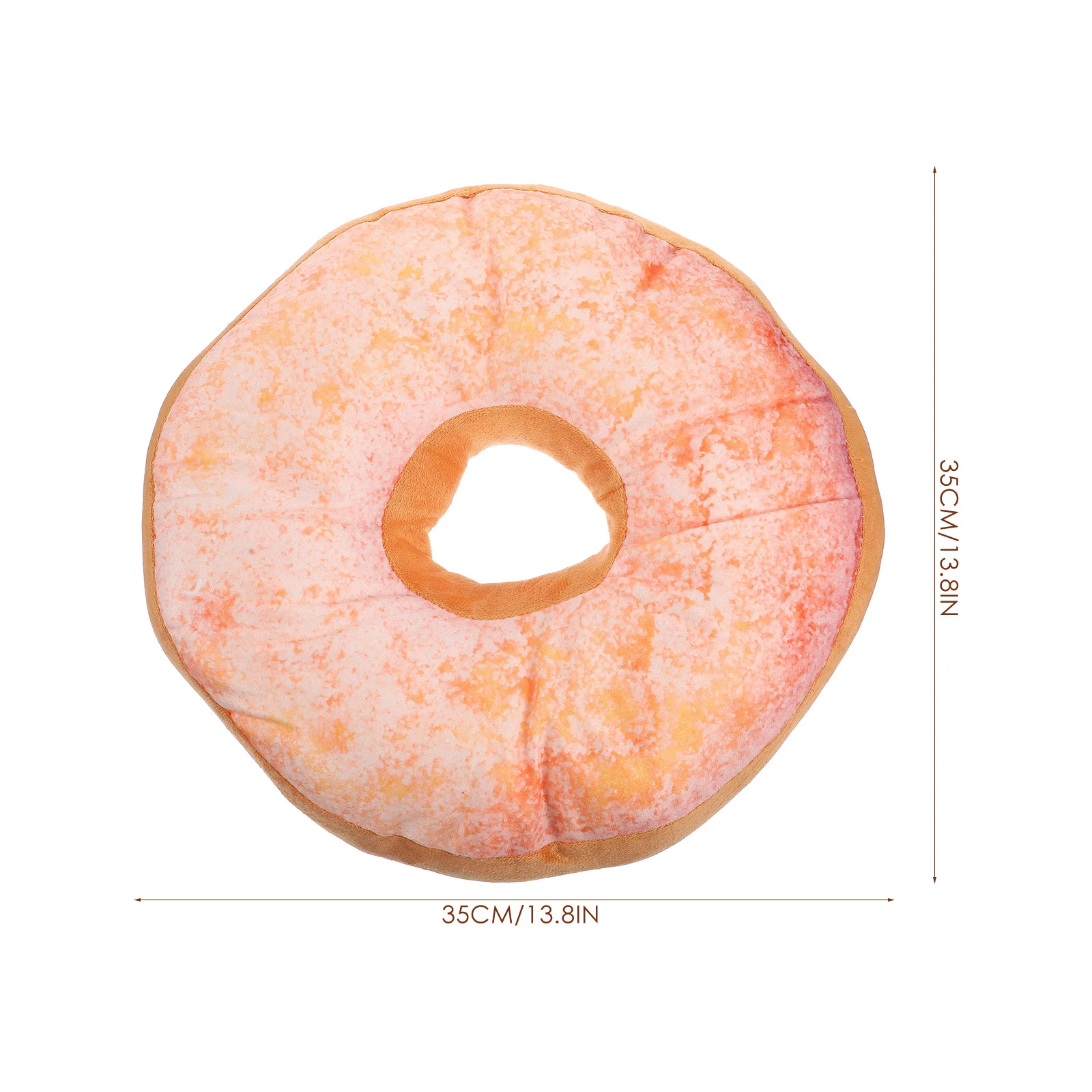 40cm 도넛 베개, 시트 등받이 지지용 도넛 쿠션, 가정, 사무실, 자동차 장식용 쿠션, 봉제 쿠션, 홈 텍스타일