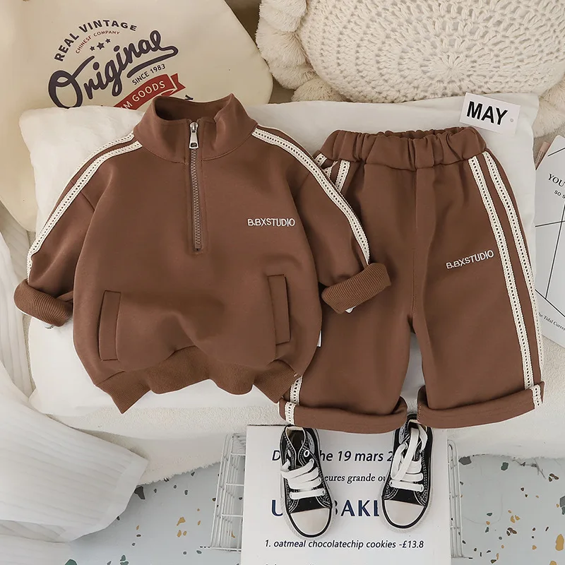 

Boys Clothing Sets Spring Autumn 2025 Children Coat Pants 2pcs Sports Suit For Baby Outfits Kids Casual Tracksuits Toddler 4 5Y
