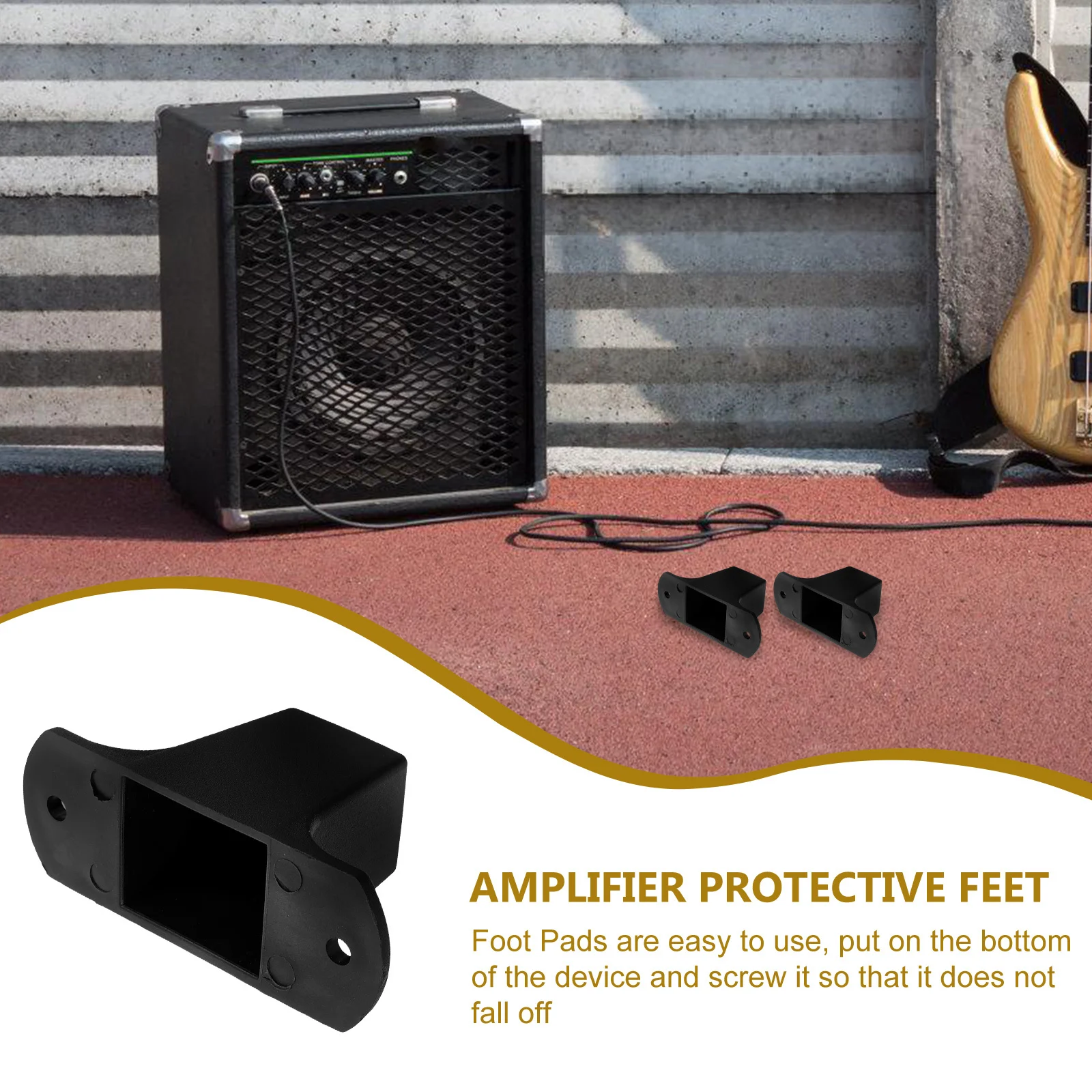 

8Sets Speaker Cabinet Feet Pads High Durability Anti-Vibration Isolation Stand for Amplifier Audio Equipment Protection
