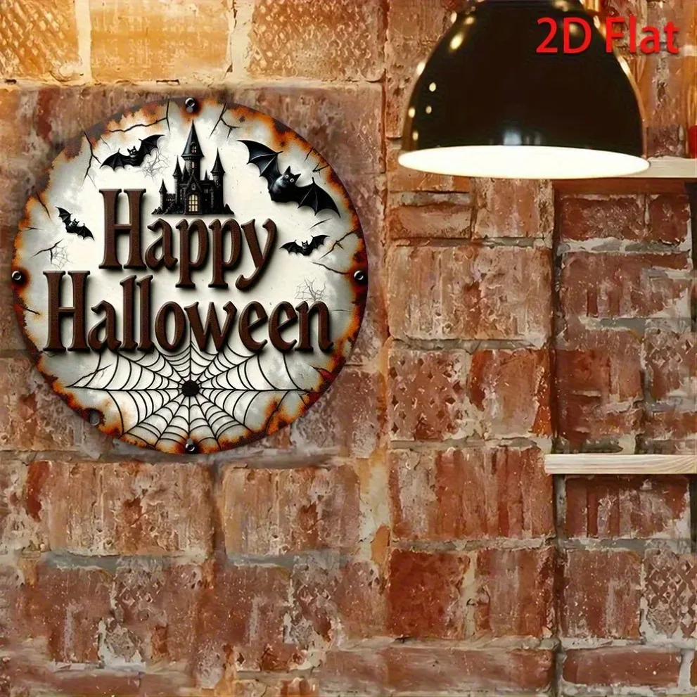 لافتة إكليل الهالوين القوطية - ديكور مسطح خفيف الوزن ثنائي الأبعاد للمنزل والقلعة في الداخل #6