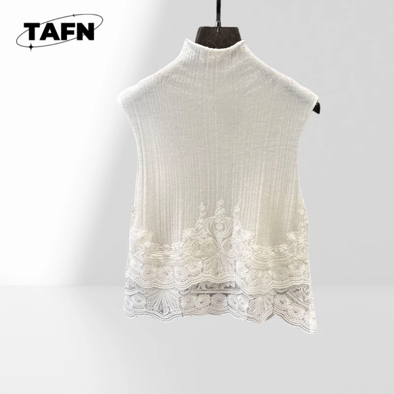 Con cordones Textura avanzada Hermosa Moda simple Hermosa y acogedora chaqueta con chaleco aislante para mujer para mayor calidez y comodidad AD3007