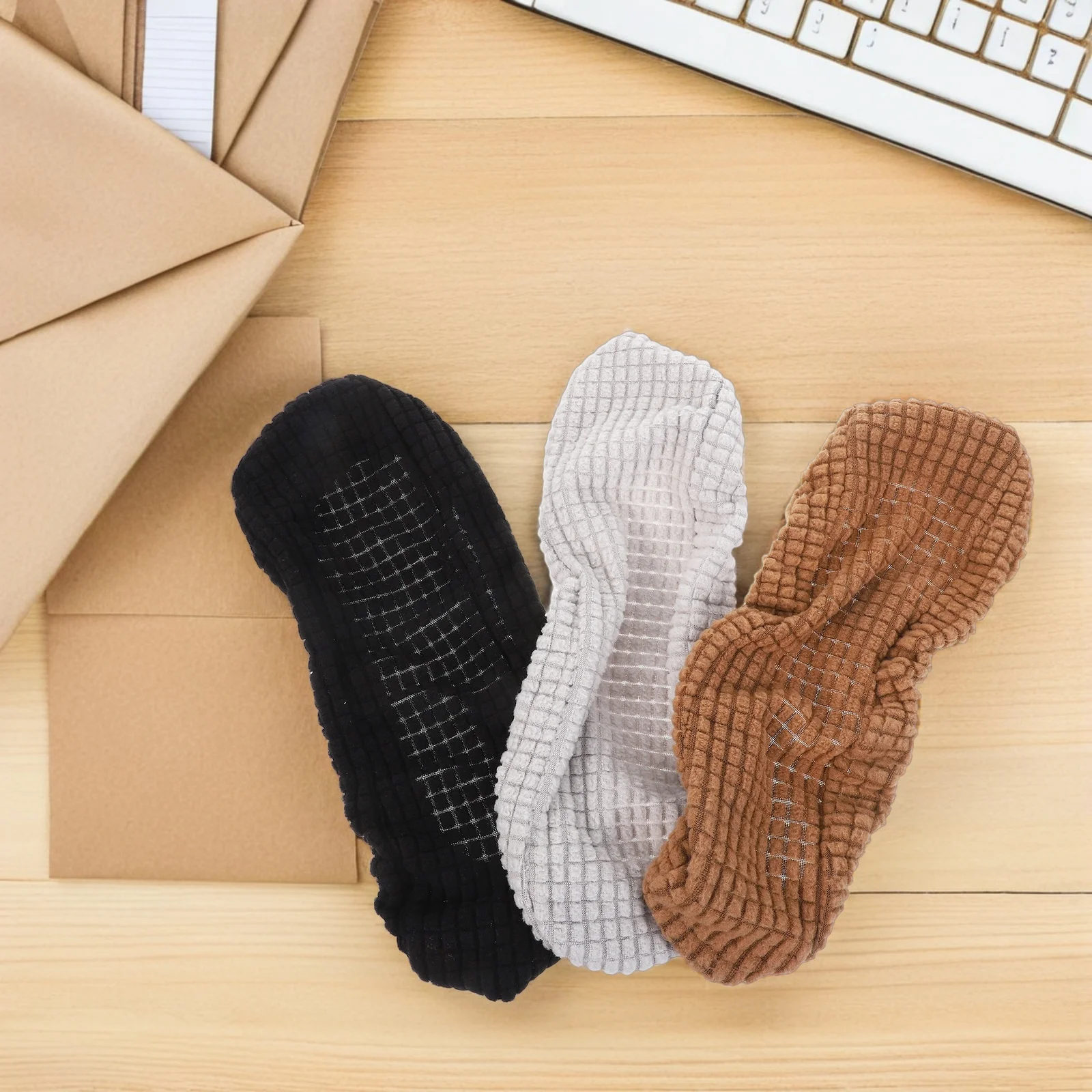 

3Pairs Office Chair Arm Covers Elastic Jacquard Washable Armrest Sleeves Removable Arm Protectors for Computer Desk Chair