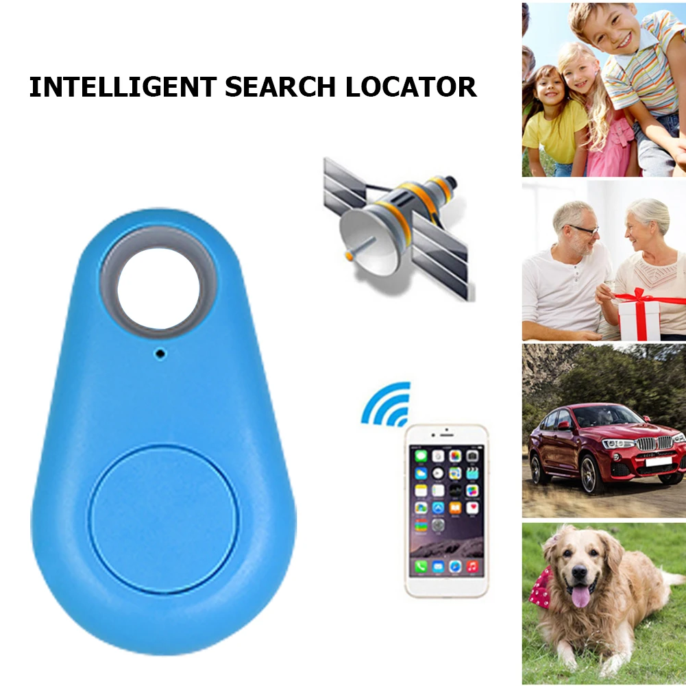 Smart Mini GPS Tracker Dog Pets Bluetooth-Compatible 4.0 Anti-lost Alarm GPS Locator Wireless Positioning Wallet Pet Key