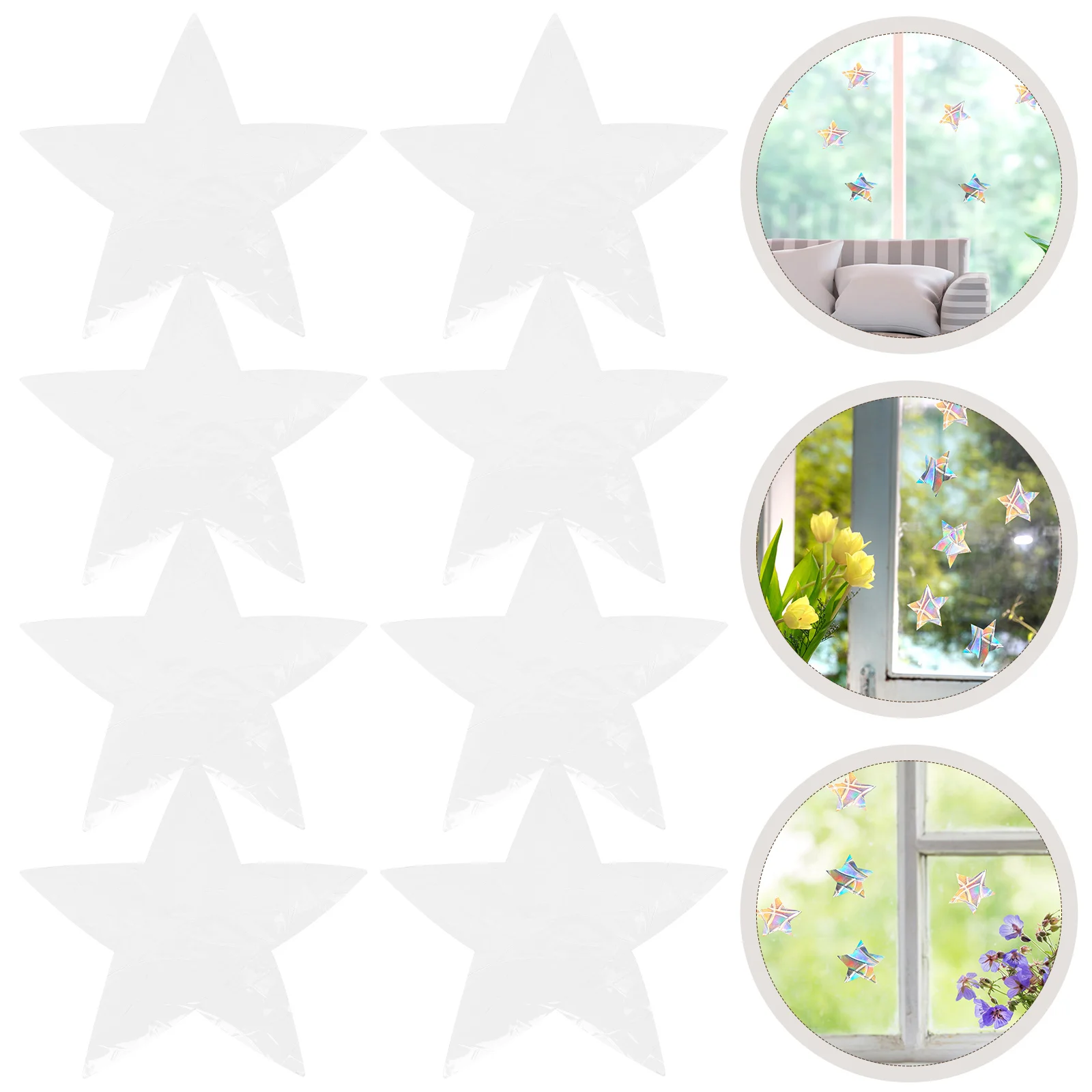 6 stks Statische Cling Glasfolie Breking Elektrostatische Glas Decal Anti Botsing Vogel Strike Preventie Venster