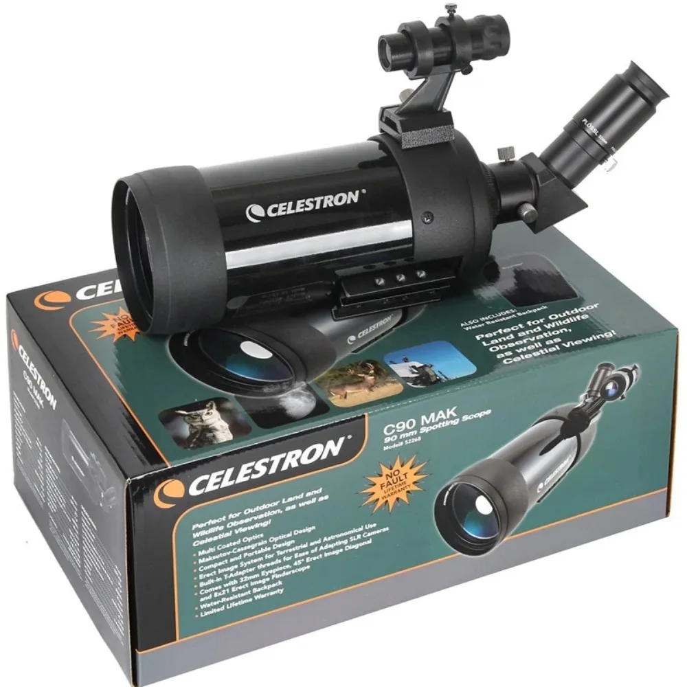 Celestron C90MAK 90 1250mm Astronomical Telescope OTA Tube Maksutov Optical Design With Backpack Accessory For Stargazing Astron