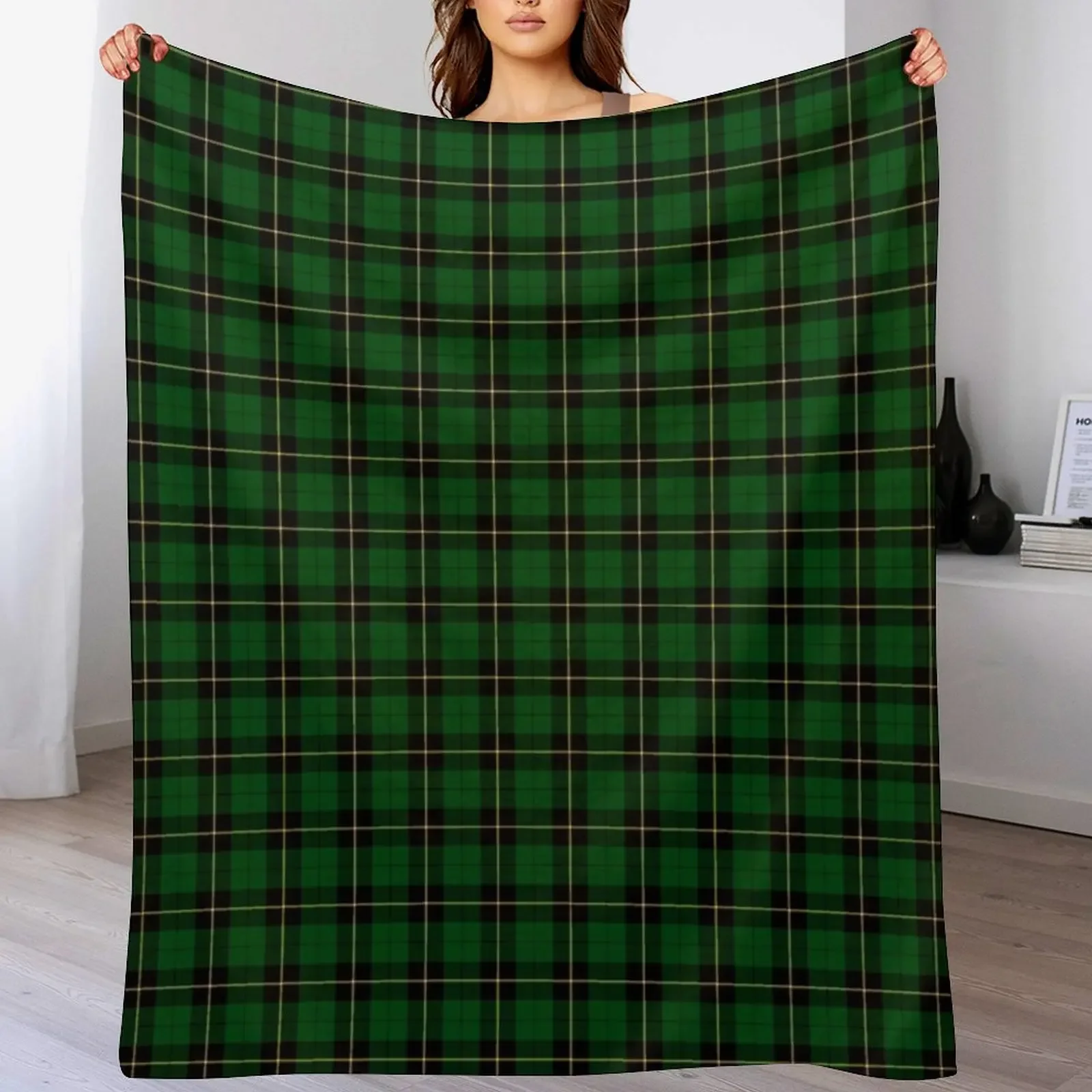 Clan Wallace Hunting Tartan Throw Blanket Extra Large Throw Flannel Fabric Blankets