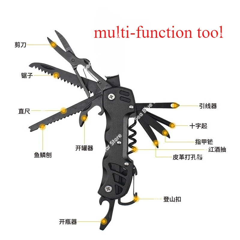 

Cross-border multi-functional combination tools camping car outdoor portable folding pliers and scissors hardware tools