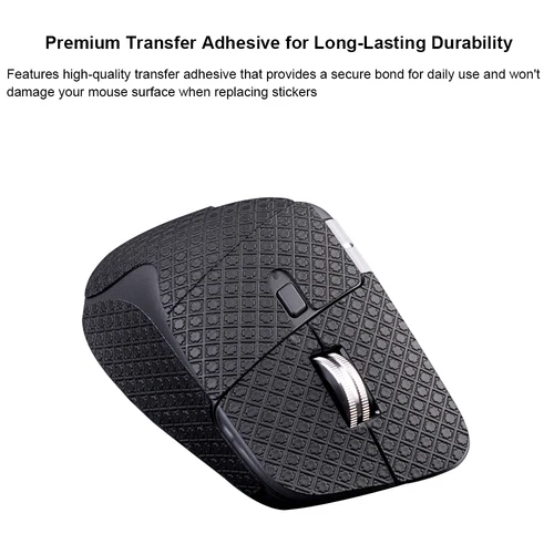 Imagen 2 del producto Cinta de agarre para ratón, pegatina hecha a mano, antideslizante, piel de lagarto, absorbe el sudor, para ratón inalámbrico Logitech MX Master 4