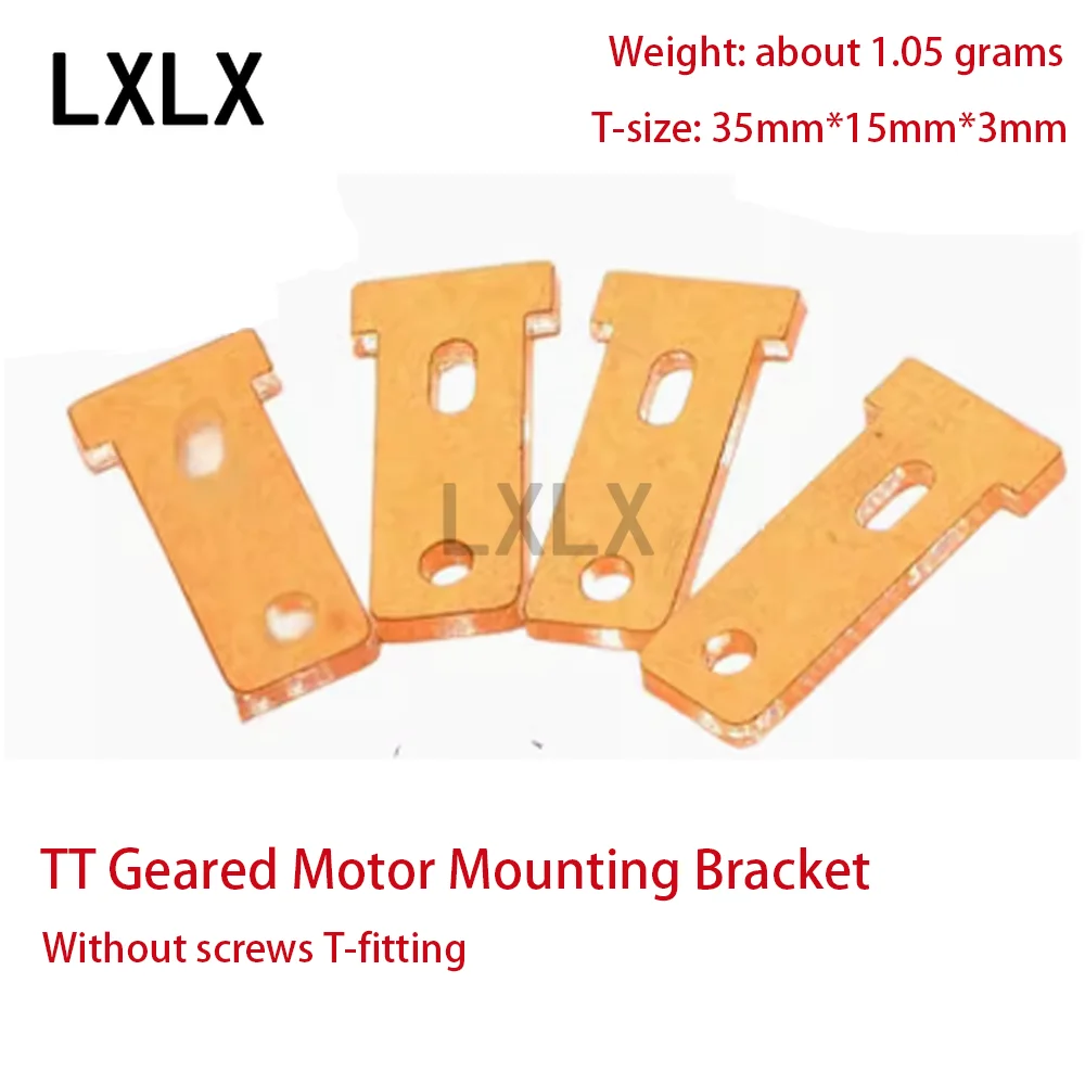 LXLX1 200pcs T-bracket TT Geared Motor Fixing Bracket Without Screws T-accessories