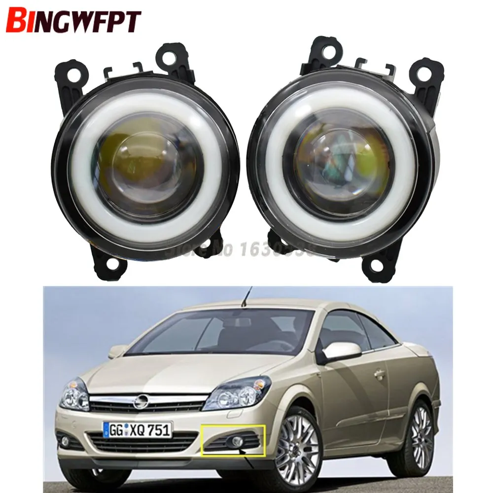 2x NEW Angel Eyes Car styling LED fog Lights with lens For Opel Vauxhall Astra TwinTop H 2006-2010 For ASTRA H GTC 2005-2015