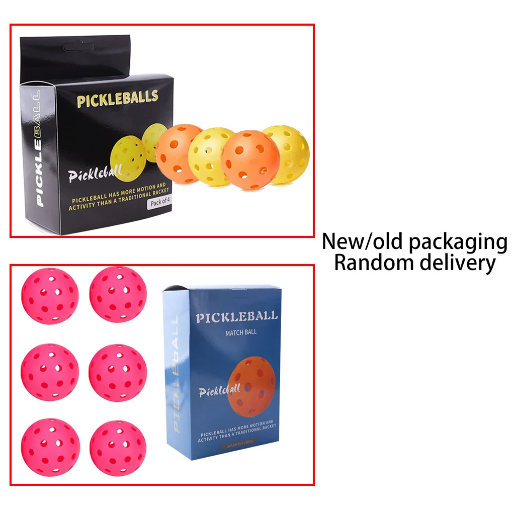 6 Stuks Hoge Elastische Weifu Gat Bal Pe Materiaal Pickleball Golfhole Bal Vervanging 40 Gaten Herbruikbare Training Augurk Bal