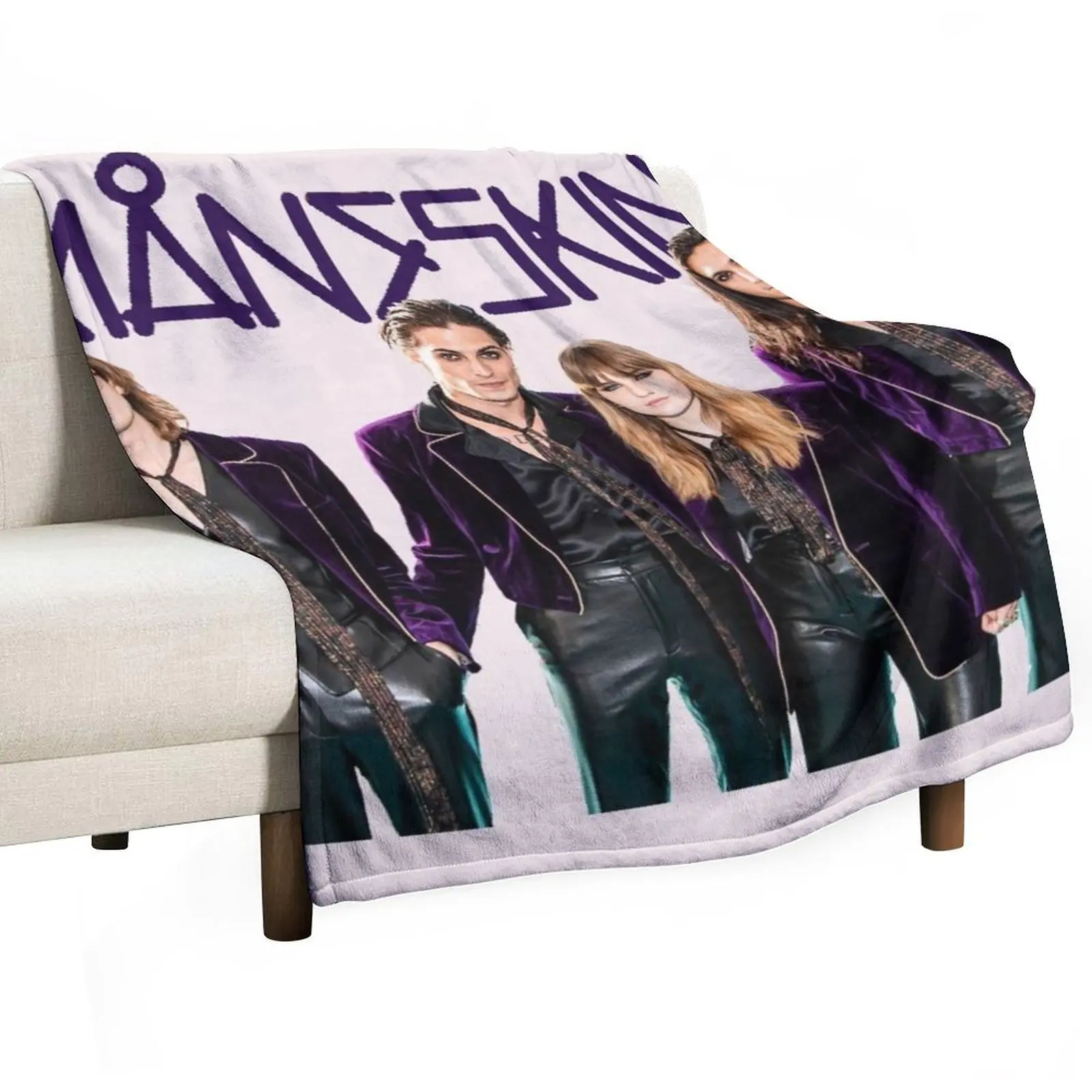 

Mneskin Best seller Throw Blanket Flannel Fabric Sofa Loose Hairys Blankets