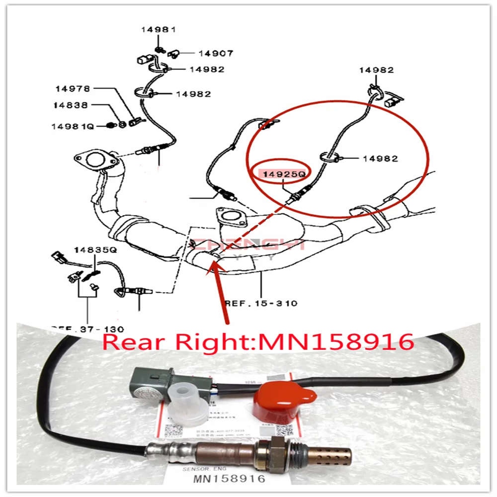 Engine Control Oxygen Sensor For Pajero Montero Shogun V77W V87W V97W MN158917 MN158918 MN158916 MN158670