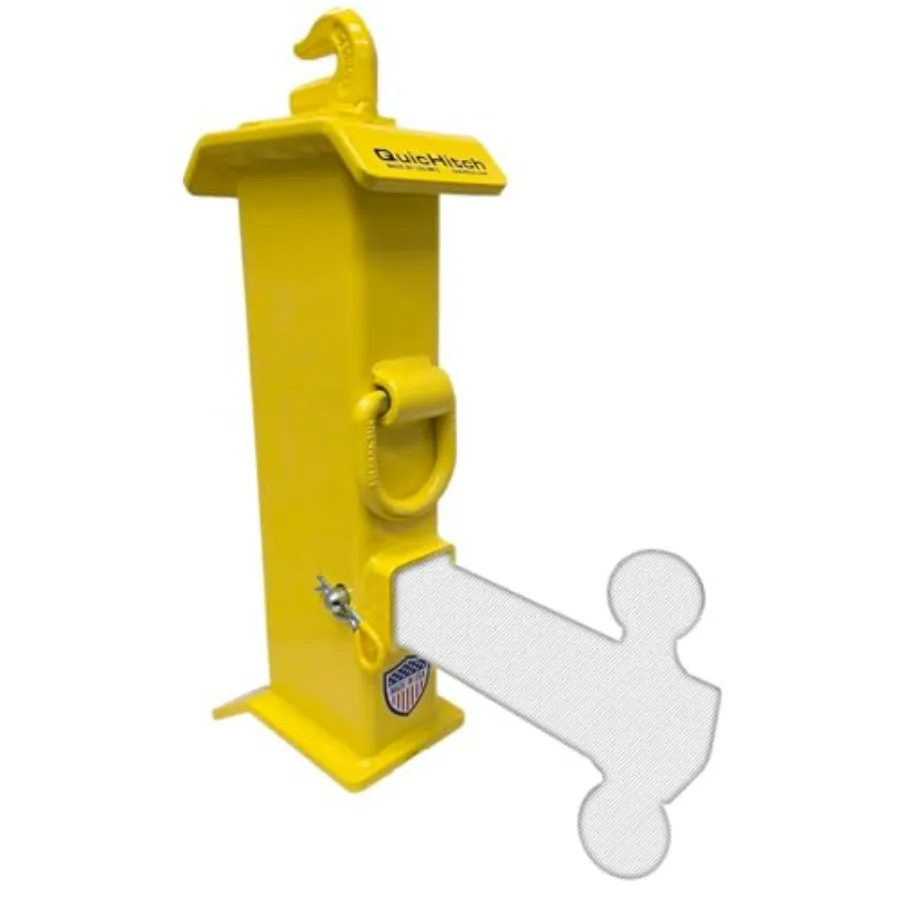 

Быстросъемное устройство QuicHitch для тракторов и мини-погрузчиков, 5K/20K фунтов, универсальное, стальное, черное, с цепным захватом