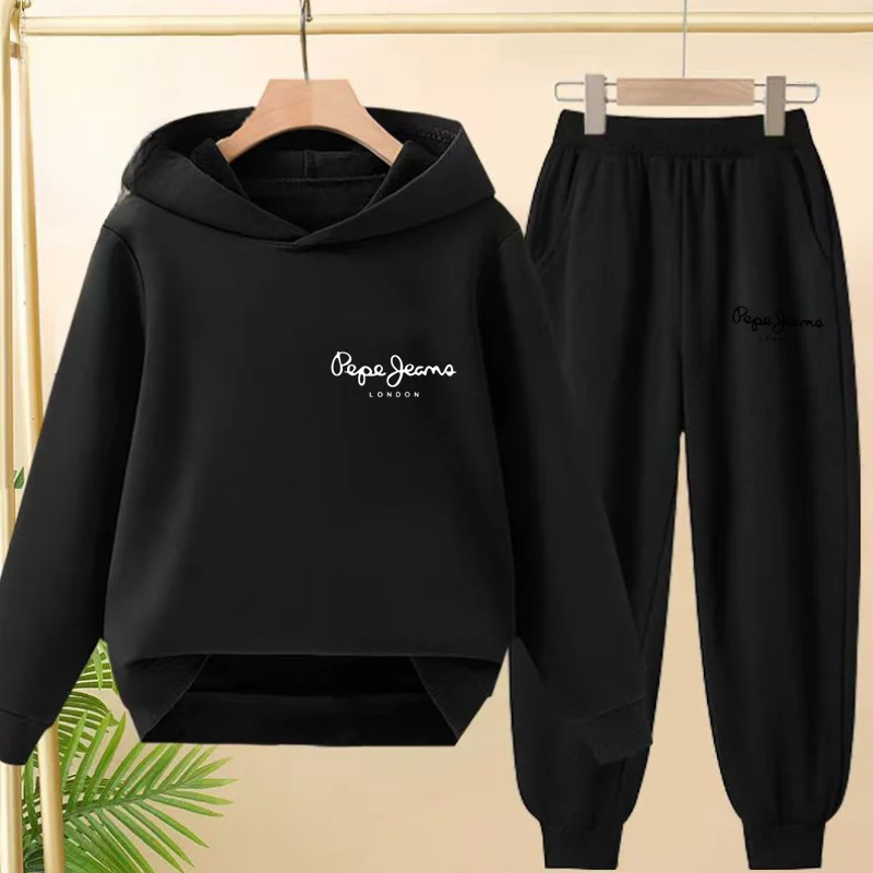 

Children's Sportswear Sets: Loose Hooded Sweatshirts and Trousers for Children Aged 3 to 13. Gifts for Boys and Girls