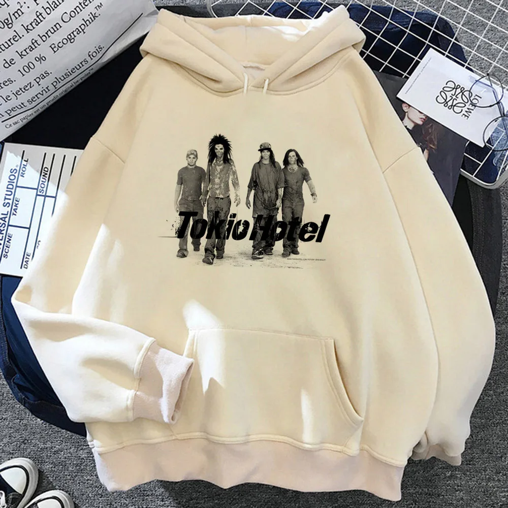 

Tokio Hotel hoodie patterned winter printed design Japanese anime designer girl tracksuits pullover streetwear funny harajuku