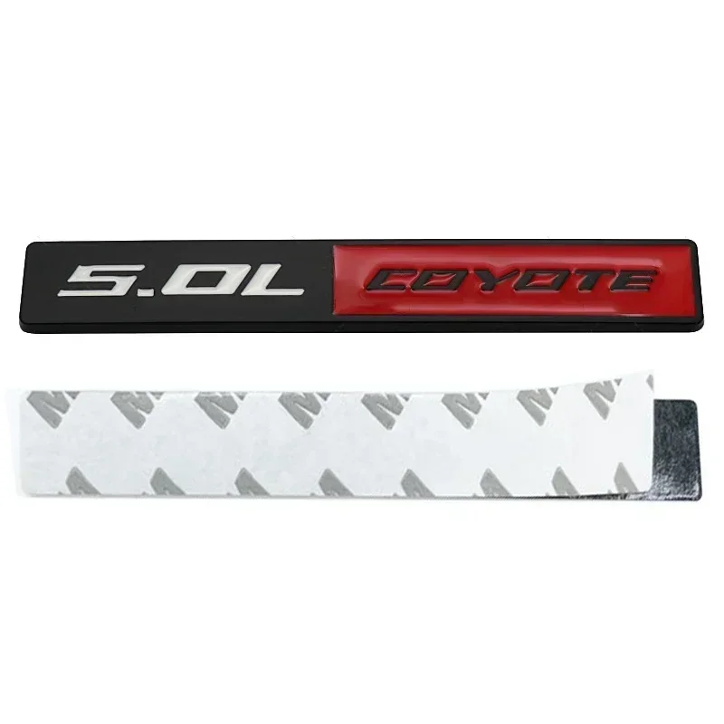 Car Side Body Rear Trunk Sticker for Ford Fiesta Focus Mondeo Ranger Mustang Ecosport GT Transit Escape Alloy 5.0L COYOTE Badge