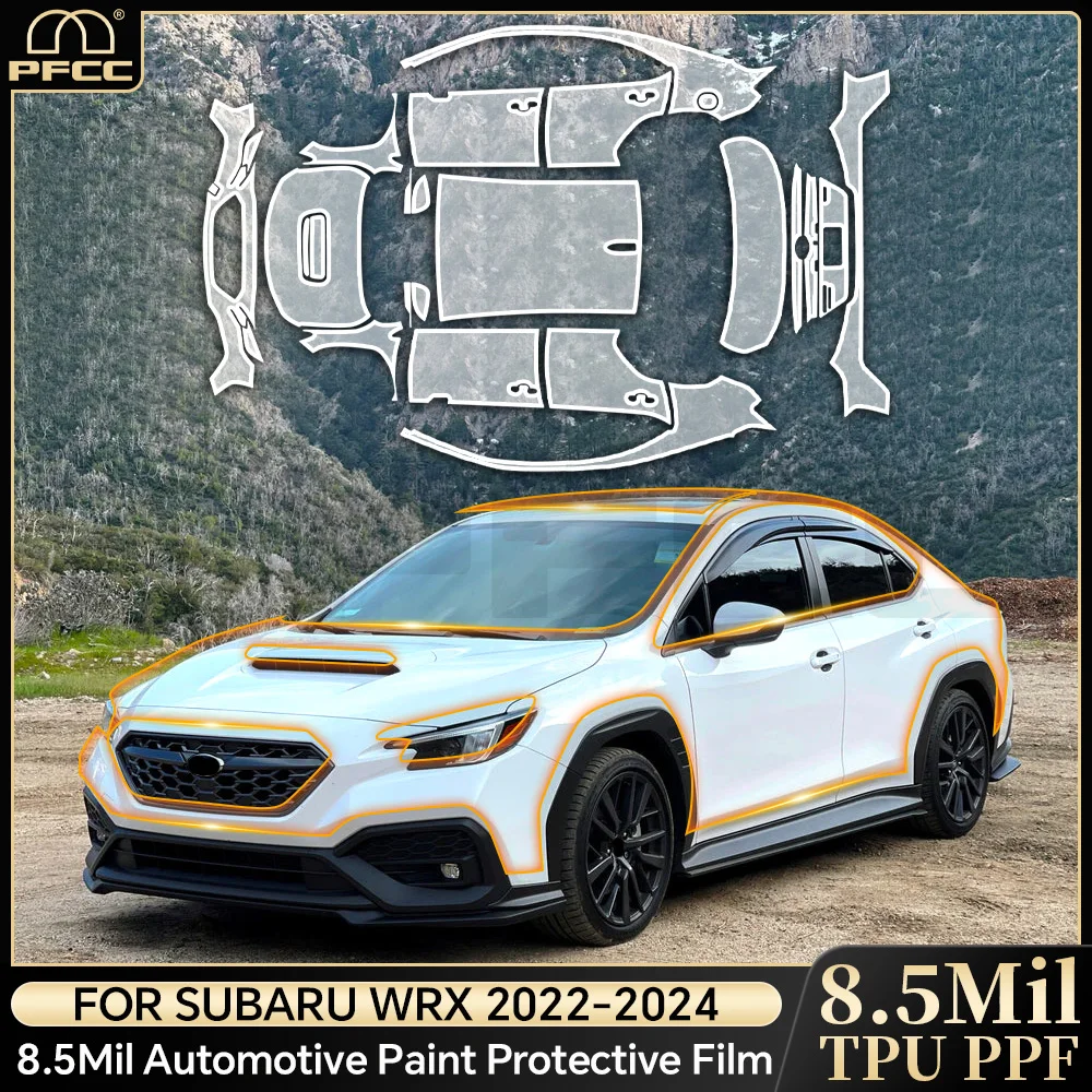 

9mil For Subaru WRX 2022 2023 2024 TPU Paint Protection Film Pre-cut Car Body Anti-scratch Clear Bra Resistant Invisible Cover