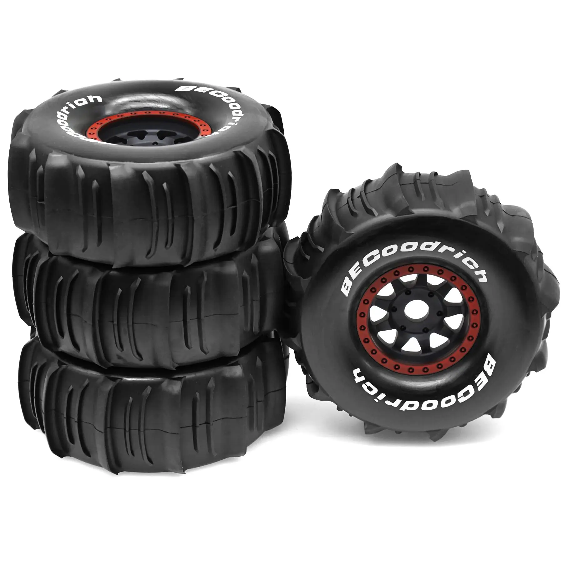 1/7 1/8 RC Off Road Truck Wheels 17mm Hex And Tires Short Course Snow Sand Tyres For 1:7 1:8 Scale Buggy Truck Car TRAXXAS UDR