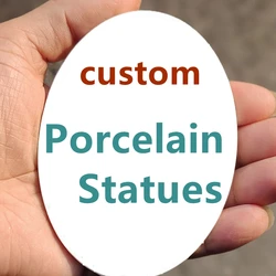 Tombstone Porcelain Statues 3 Inch Ceramic Photo Custom Headstone Pottery Ppicture Tailored Image Gravestone Bespoke Ornaments