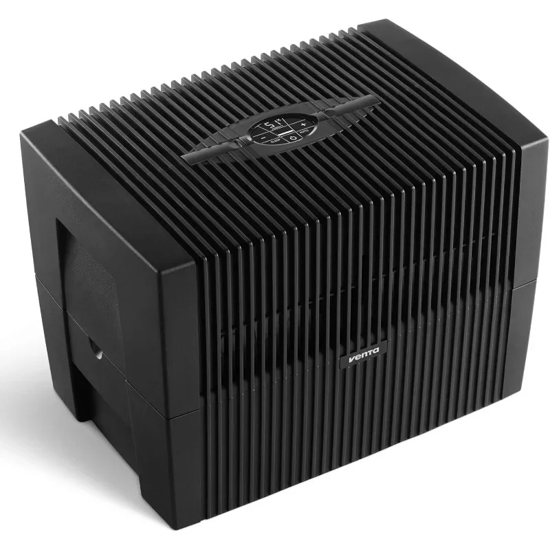 Venta LW45 Comfort Plus Humidifier in Black - Filter-Free Evaporative Humidifier for Spaces up to 645 ft²