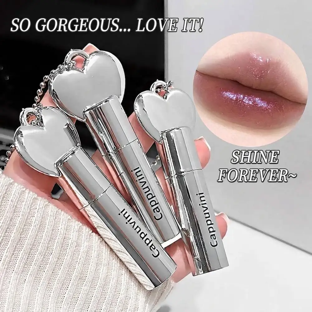 Waterglass Lip Glaze Mirror Shine Jelly Texture Non-Sticky Clear Glass Lip Effect Korean Style Student Daily Use Cosme