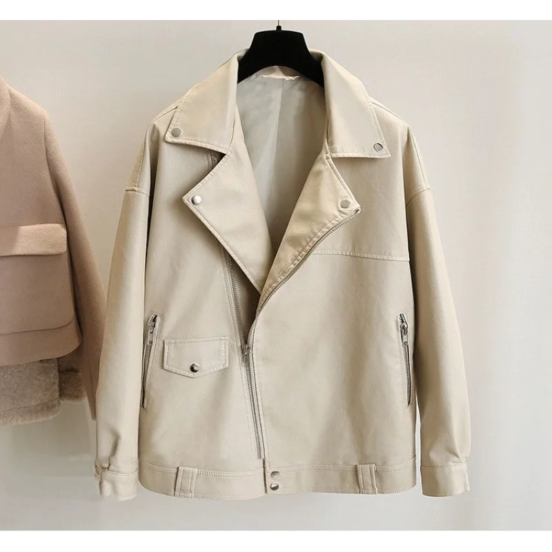 

Осенне-зимняя свободная универсальная куртка в корейском стиле с мотоциклетными лацканами, кардиган, короткое пальто