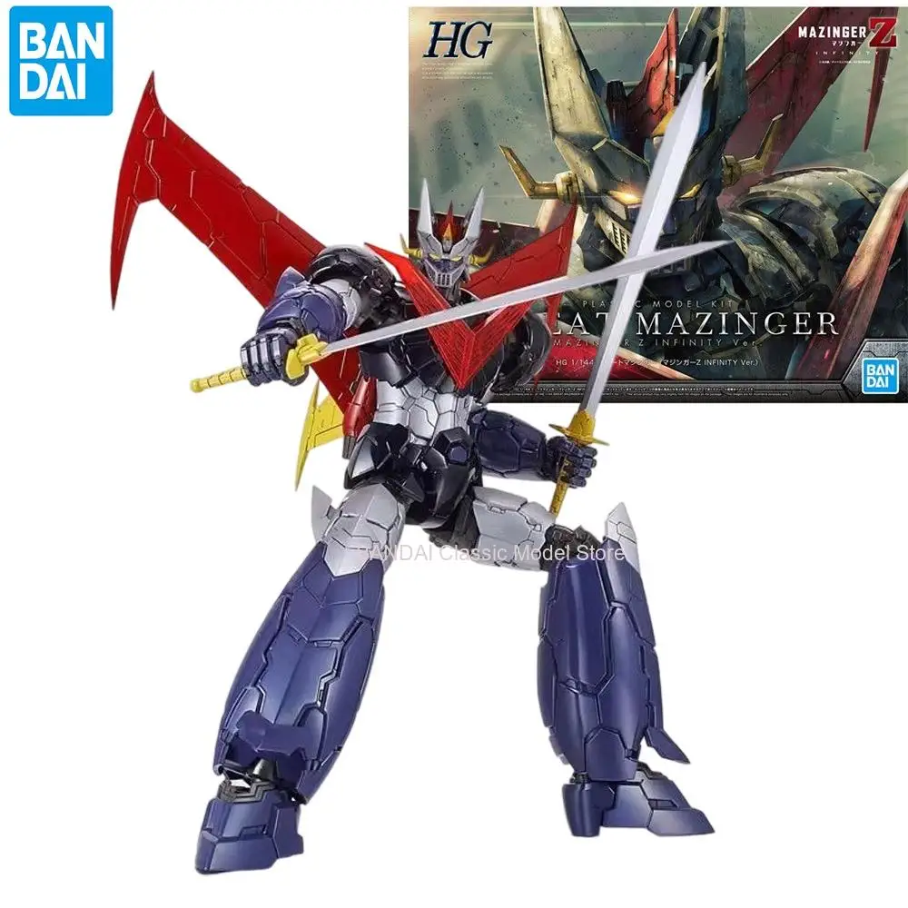 

Bandai Genuine HG 1/144 GREAT MAZINGER Z INFINITY Ver. Anime Action Figure Robot Collectible Assembly Model Toys Ornaments Gift