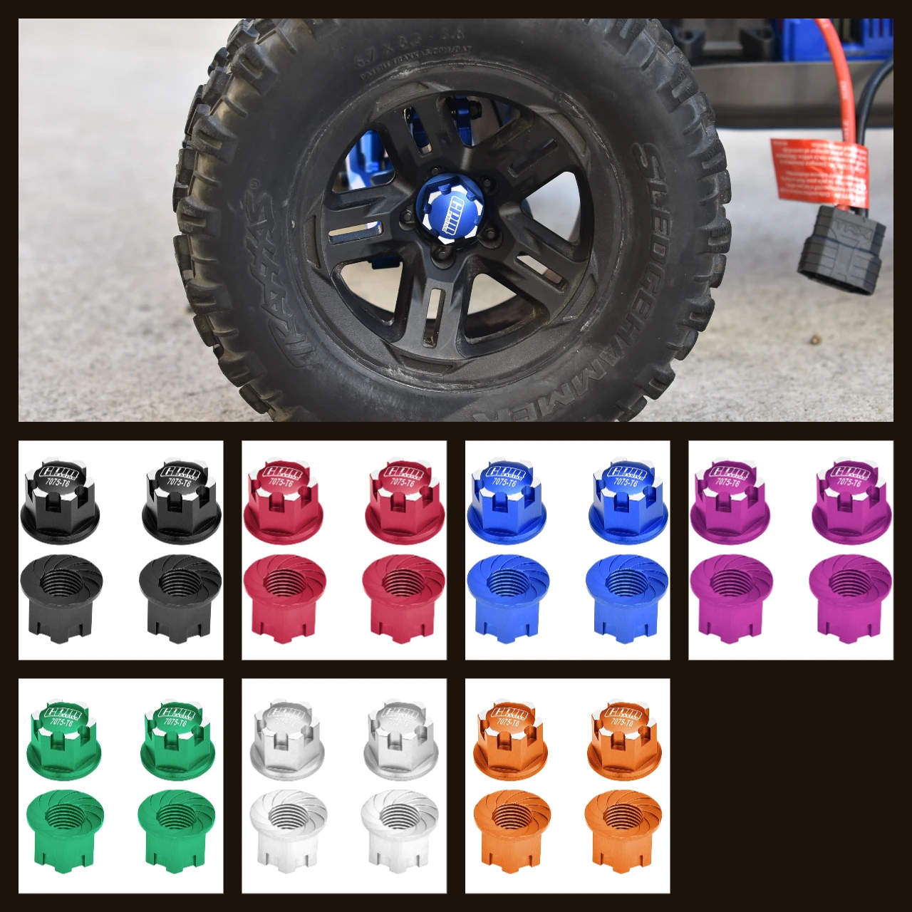 

Замок колеса GPM Alloy 7075 для TRAXXAS 1/6 PRO МАСШТАБ 2WD SAND CAR 8S