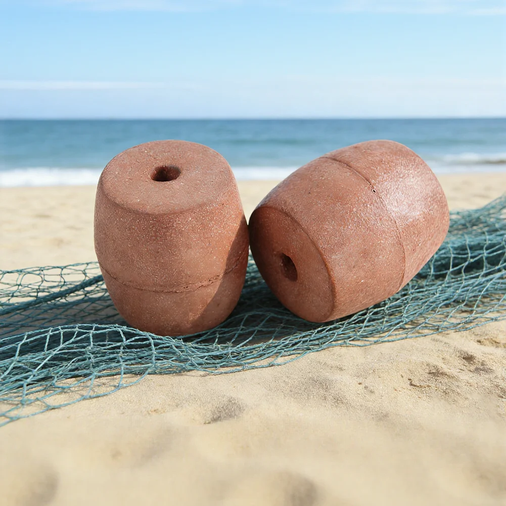 

5pcs Float Positioning Buoy 67x64mm 10mm PVC Fishing Net Perforated Marking Small Floating Ball Fishing Equipment Accessories