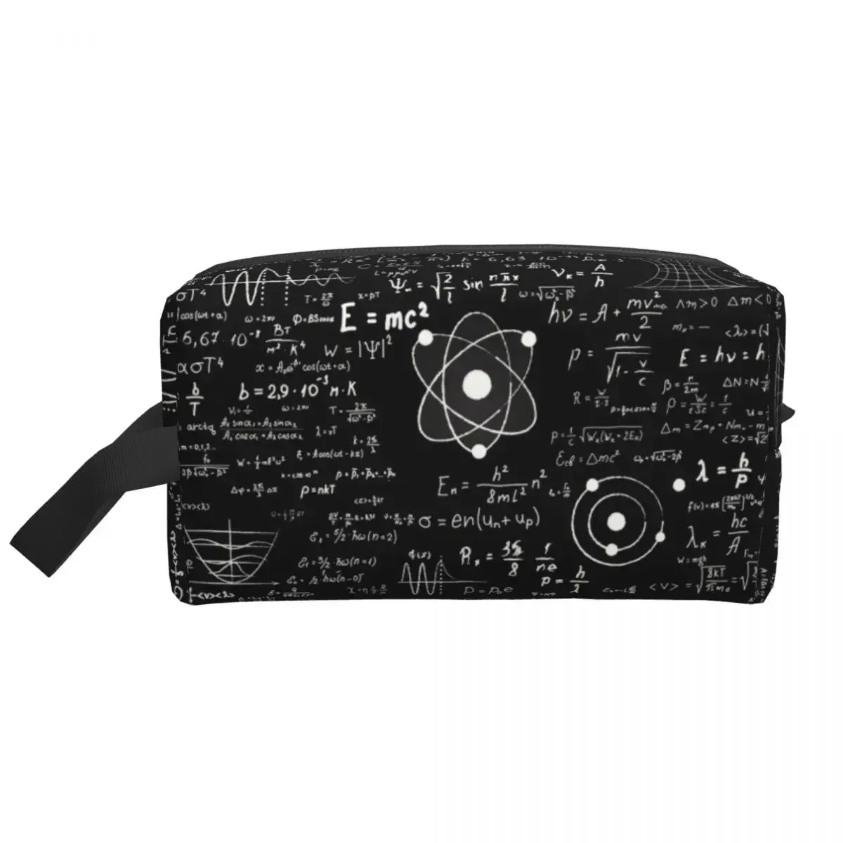 Fashion Geek Math Teacher Travel Toiletry Bag for Women Science Physics Cosmetic Makeup Organizer Beauty Storage Dopp Kit