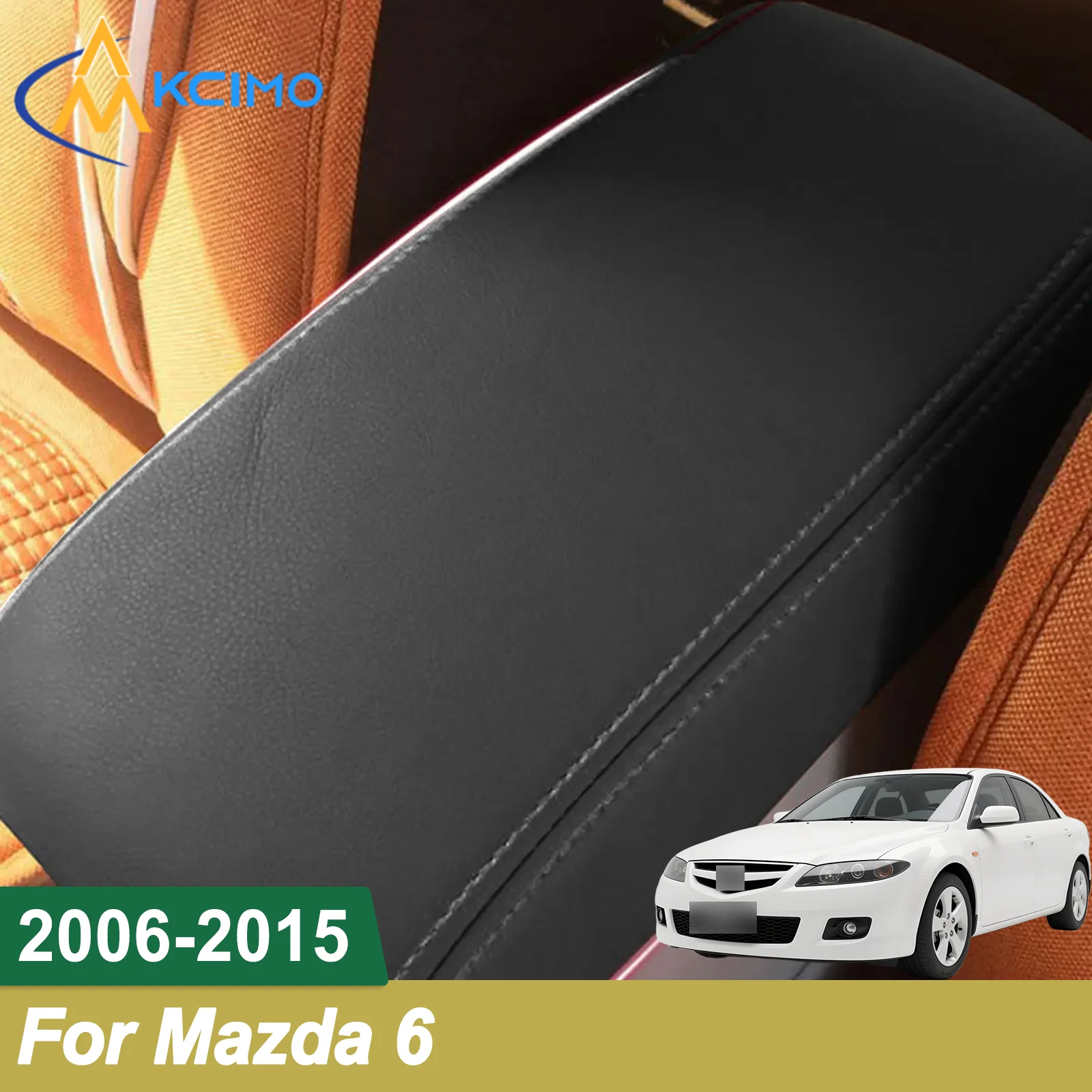 Кожаный чехол для подлокотника для Mazda 6 (2006-2015), стойкий к царапинам и грязи
