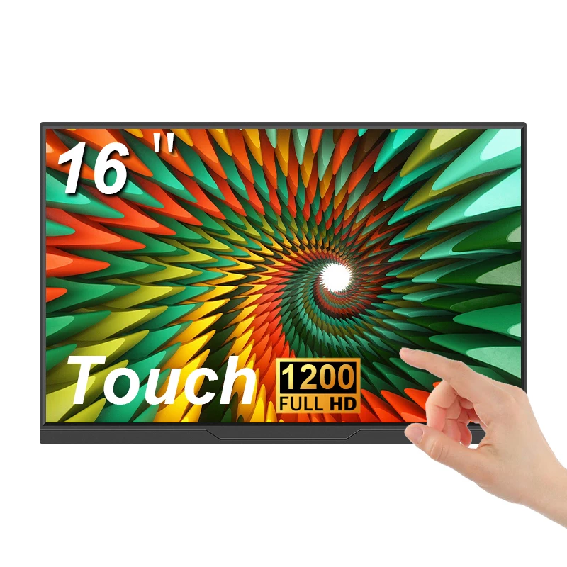 LANLIPU 14/15.6/16inch Touch Portable Monitor 1920*1200 For Cell Phone LaptopG For XBox PS4 /5Switch Computer Extension Display