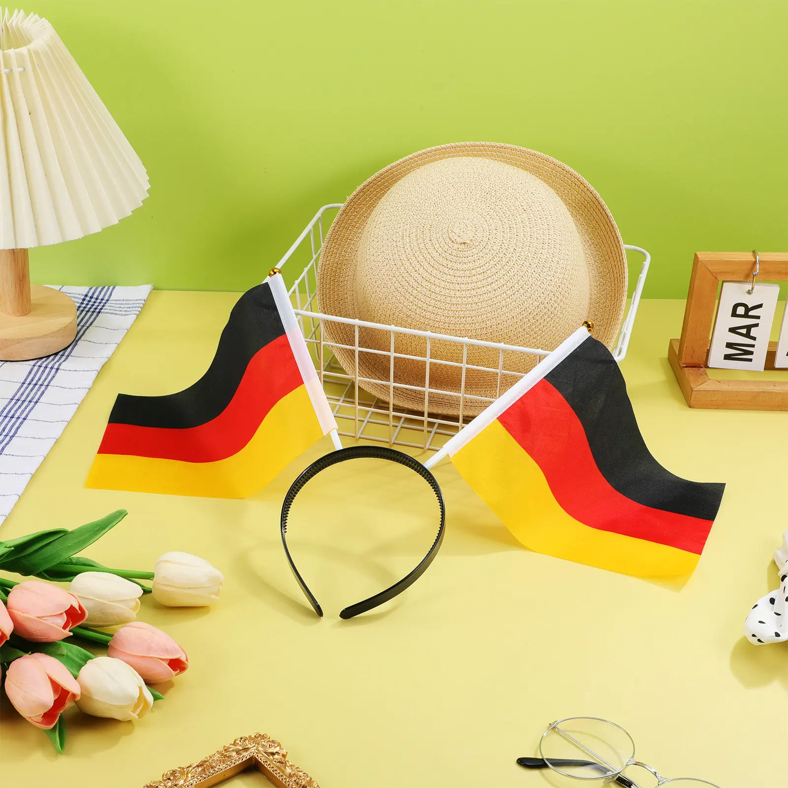 

Patriotic Germany Flag Headband Soccer Fan Accessory Party Headwear National Flag Hair Band Celebration Decor