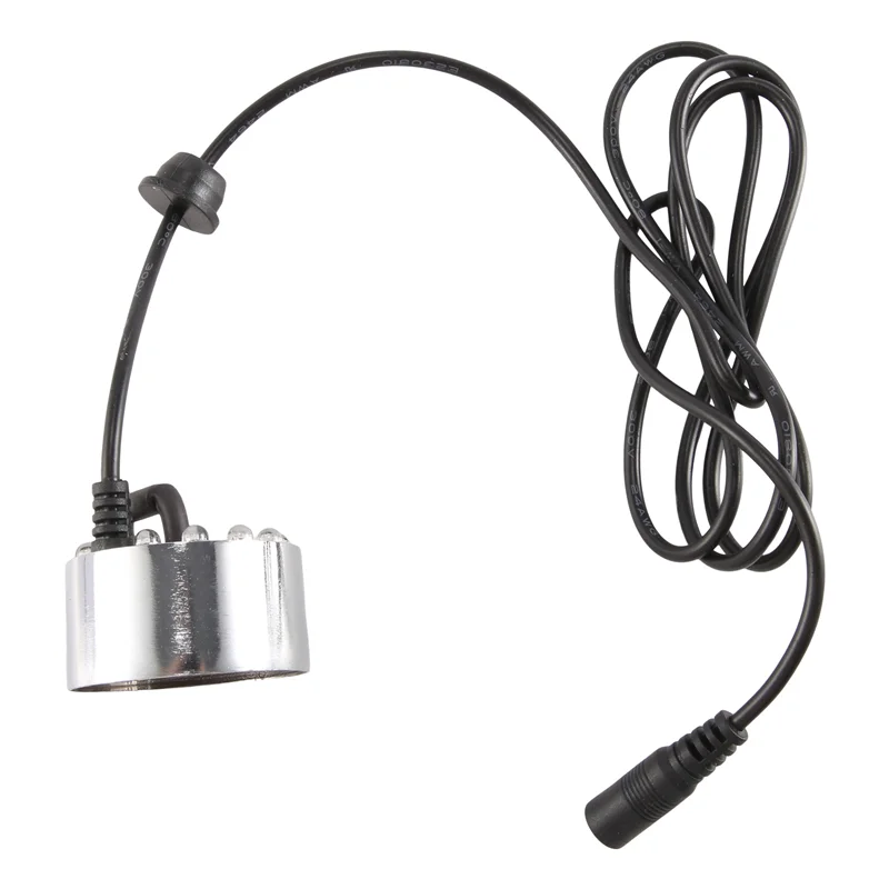 Mini Mist Maker, 12 LED Mister Fogger fontana d'acqua stagno nebbia macchina atomizzatore umidificatore d'aria per Halloween, natale