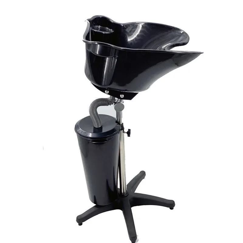 Convenient vertical movable shampoo basin salon seated shampoo artifact hair salon lightweight flush basin rack