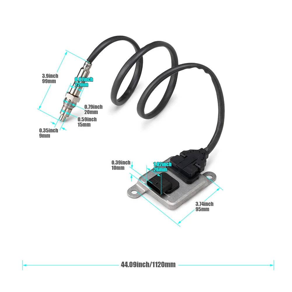 Nitrogen oksida Nox Sensor MK668275 6789 5WK9 2012 untuk Mitsubishi Canter untuk Fuso 2013 2014 2015 2016 2017 2018 2019