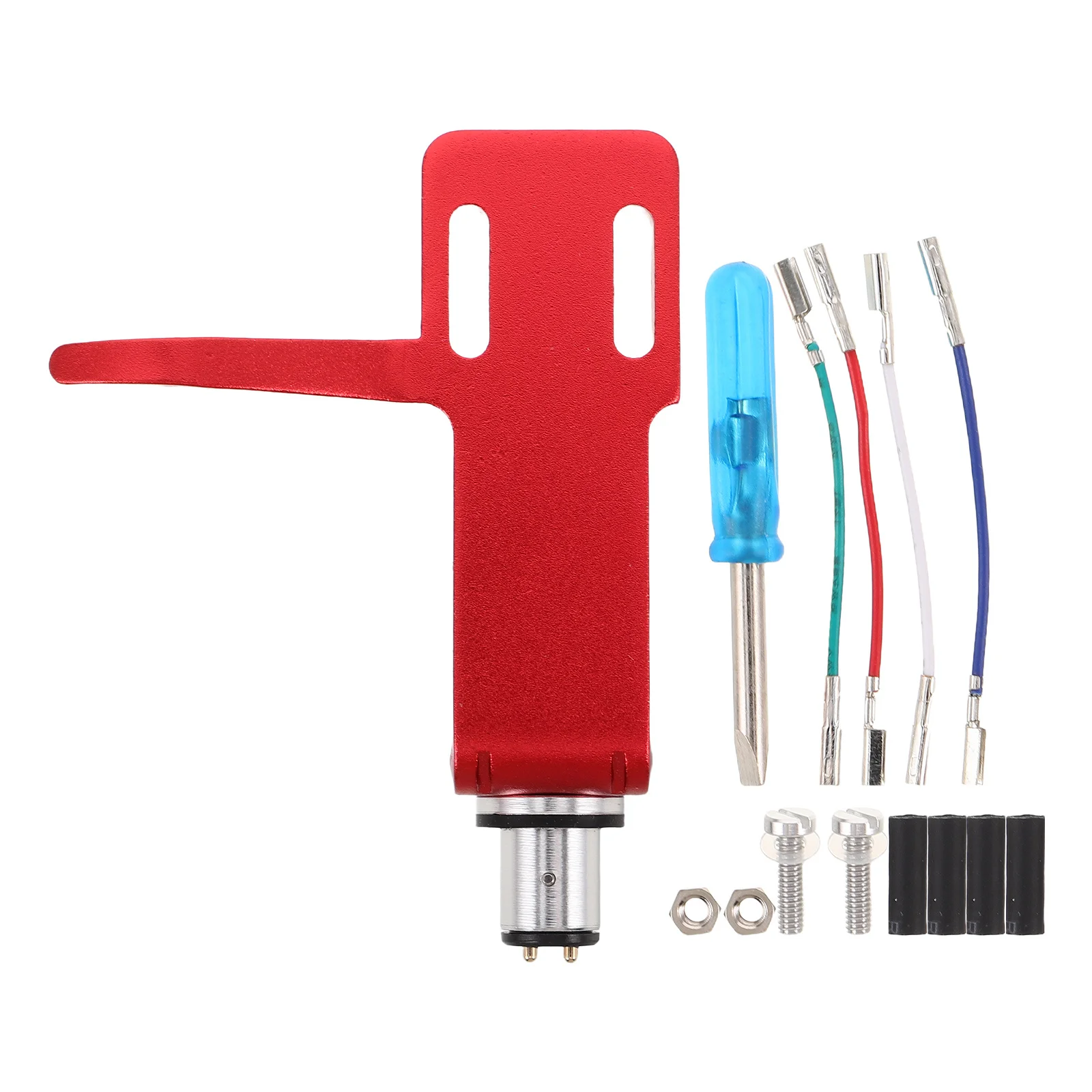 

1Set Universal Turntable Headshell Replacement Red Lead Wires Cartridge Mount for Record Player Phonograph Tonearm Accessories