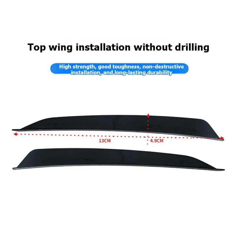 NCSMT Car Roof Wing Spoiler ABS Cover Spoiler for BMW M3 G80 2020-2025 No-Drill Car Wing Spoiler Accessories Carbon FIber
