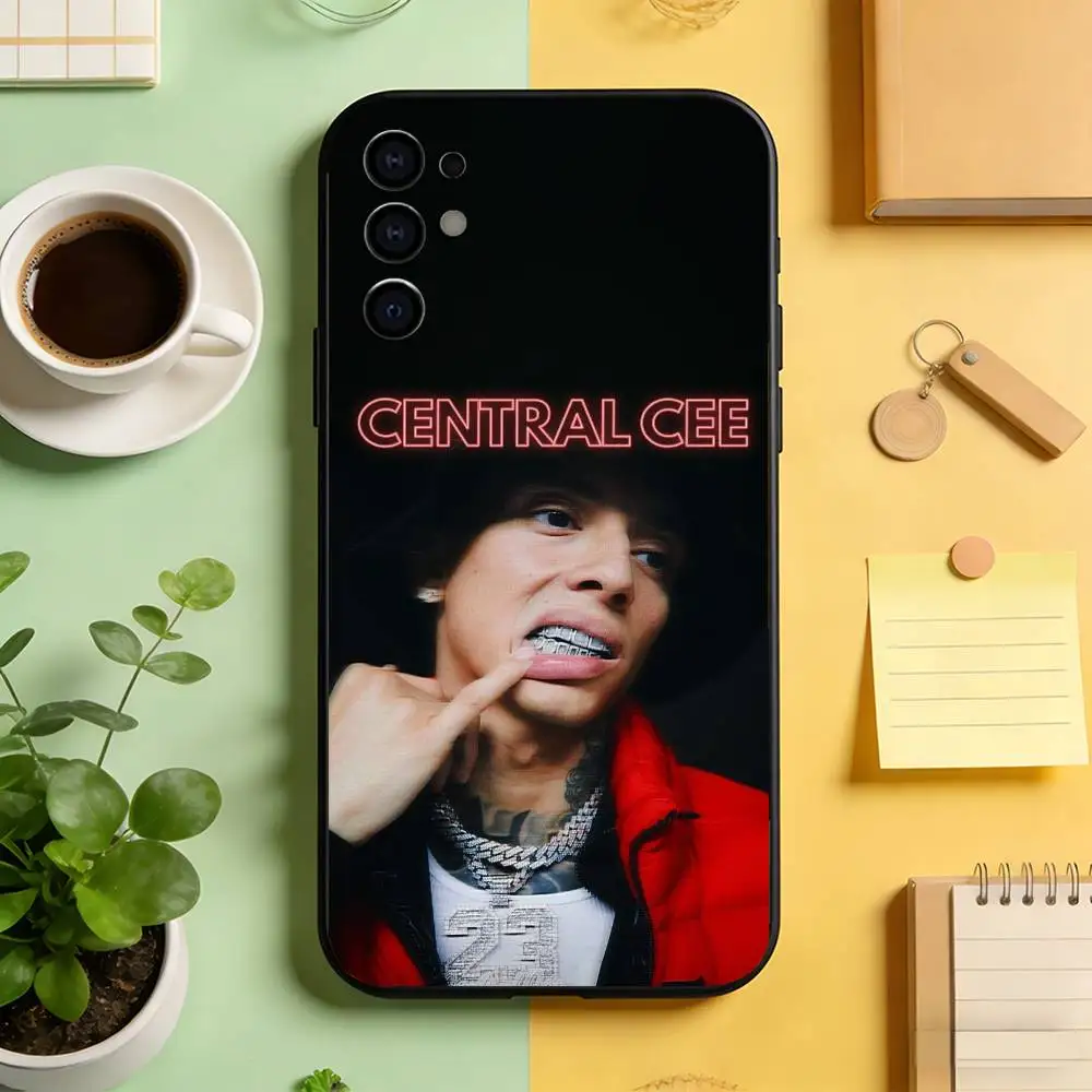 Singer Central Cee 23  Phone Case For Samsung S25,S24,S21,S22,S23,S30,Ultra,S20,Plus,Fe,Soft Silicone Black Cover